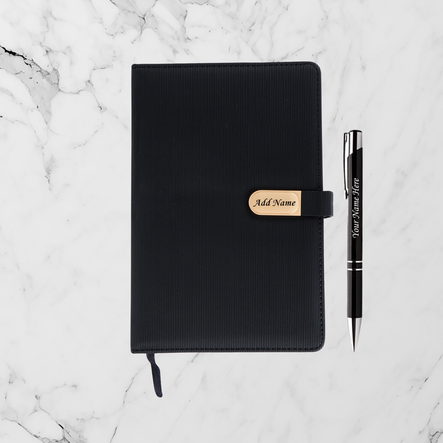 Personalized Diary & Pen set | Black