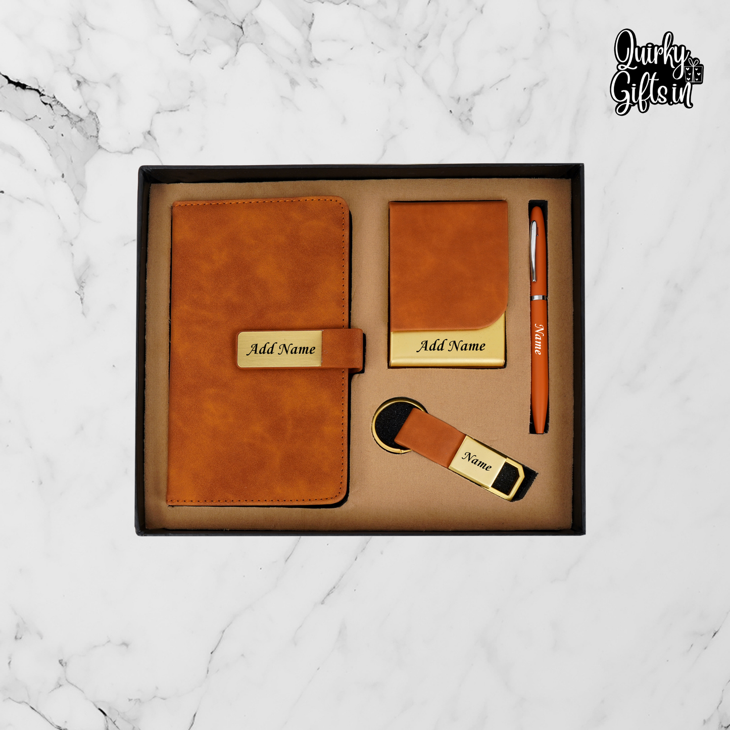 Set of 4 Gift set | Tan