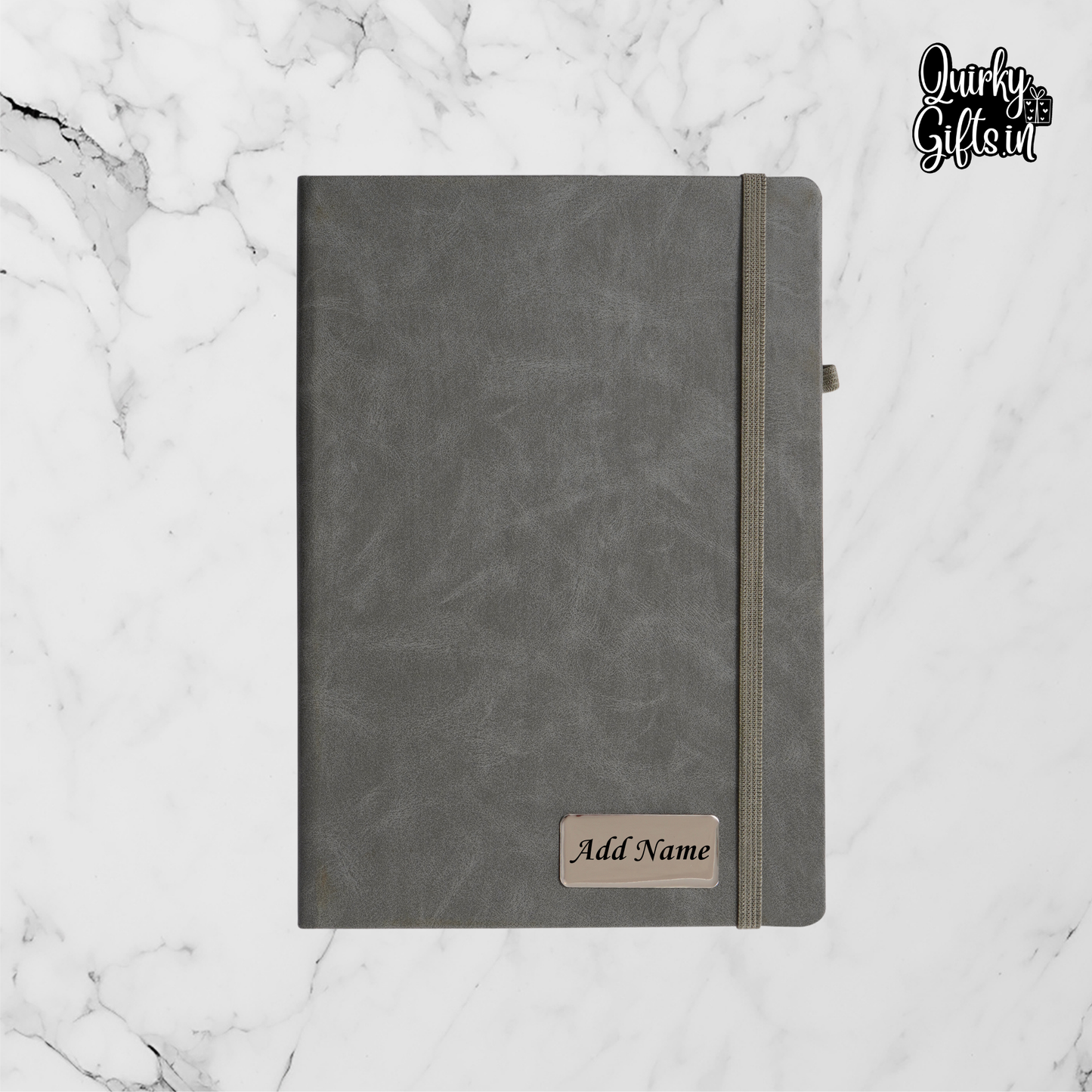 Personalized Diary & Pen set | Grey