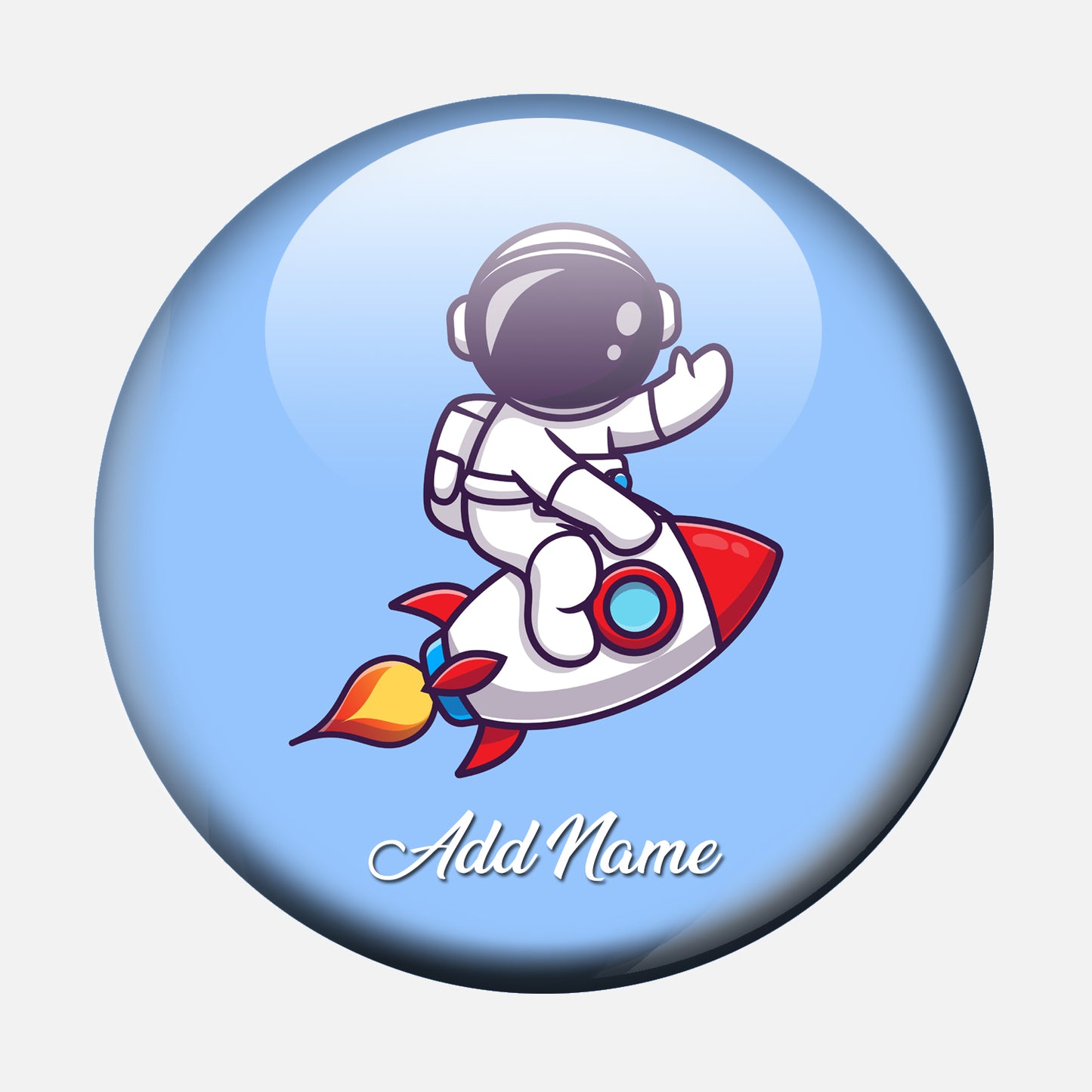 Astronaut Badges with Customized Names | Pack of 12