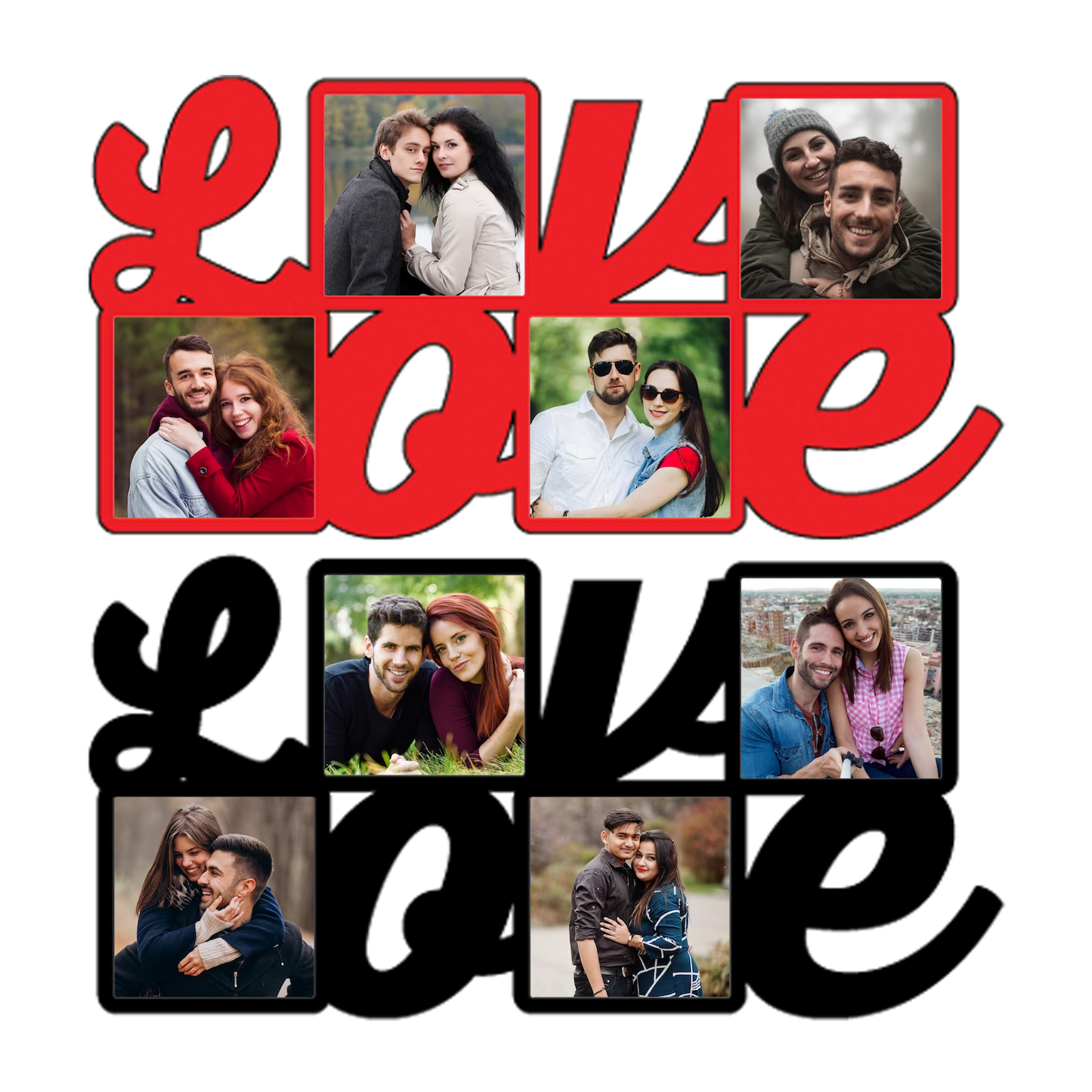 LOVE Frame 8x15 inches | Red