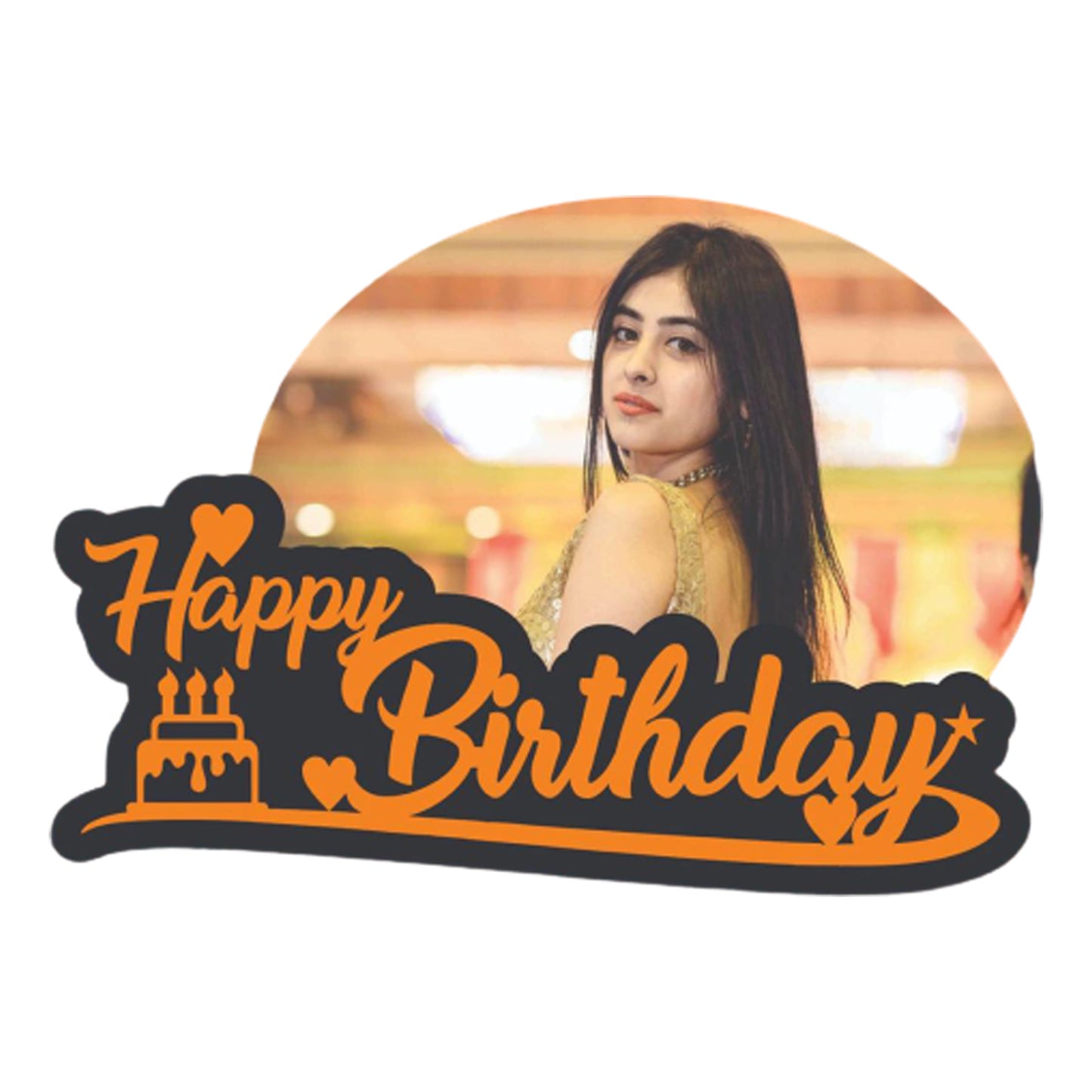 Personalized Wooden Happy Birthday Table Frame