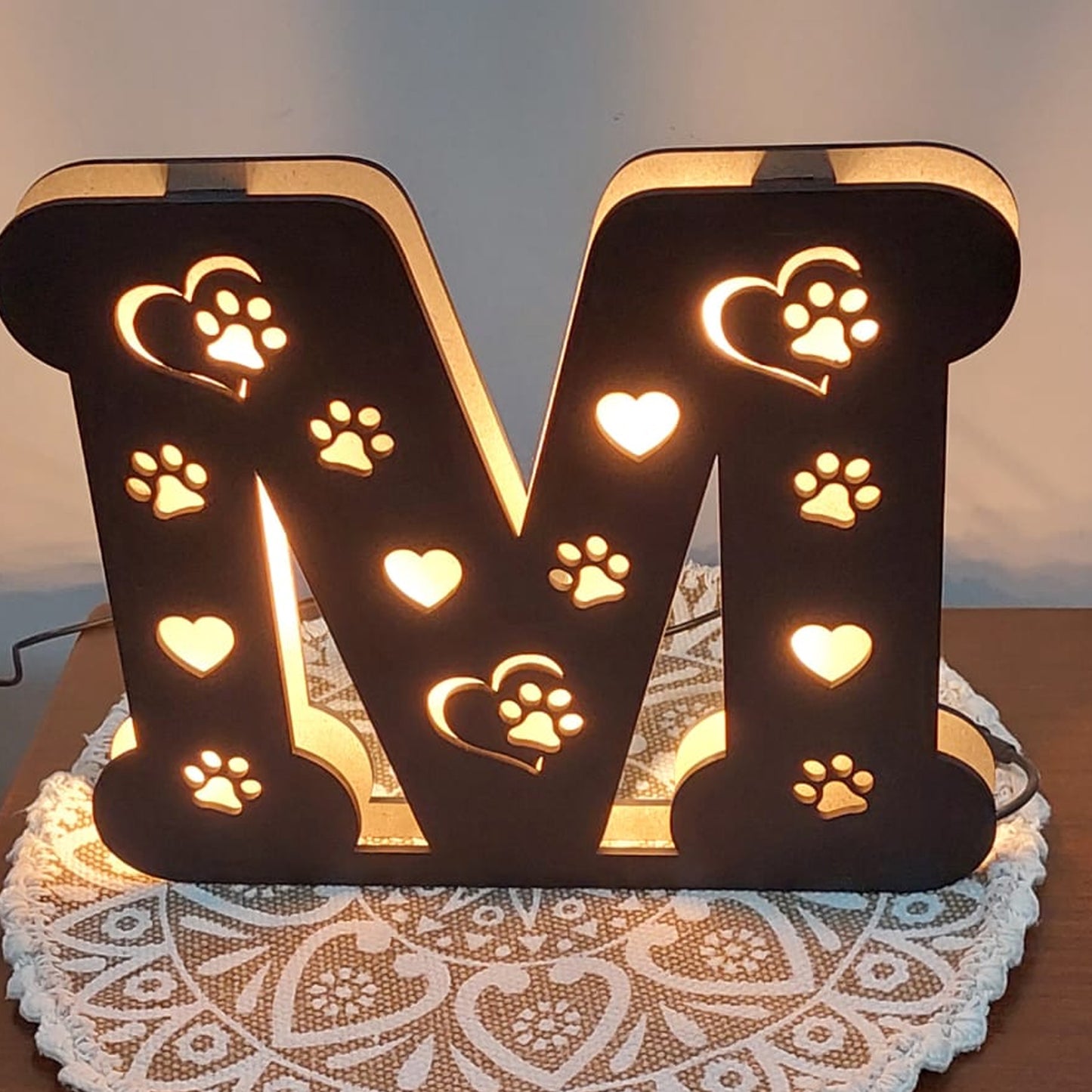 LED wooden name/letter Lamp | 12 inches