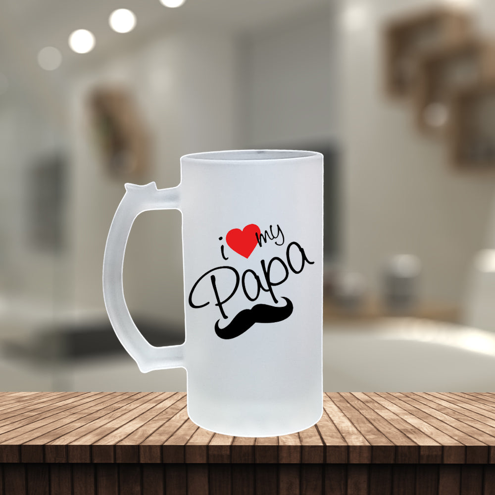 I Love My Papa Beer Mug | BM11