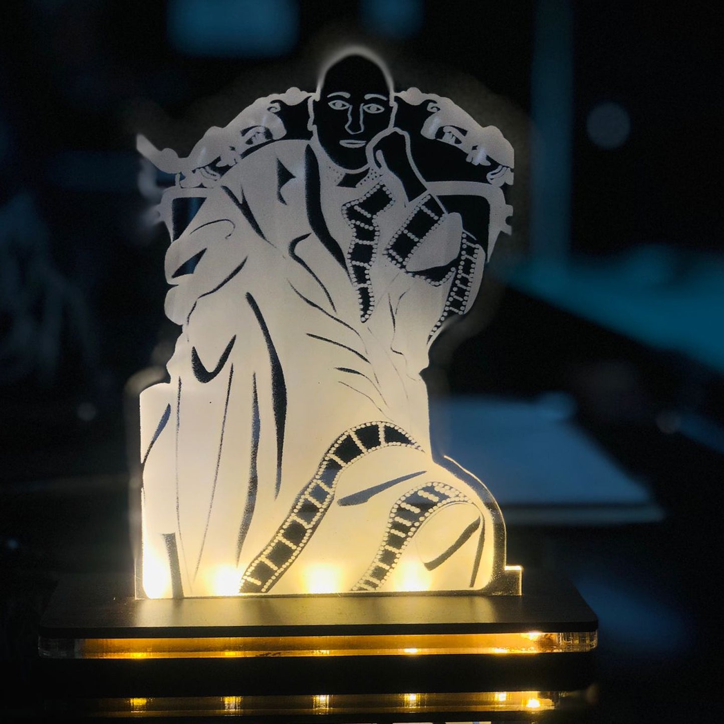 LED Acrylic Guru Ji Table Frame