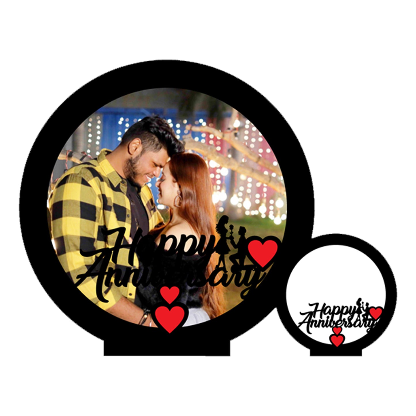 LED Ring Happy Anniversary Frame | RL-03