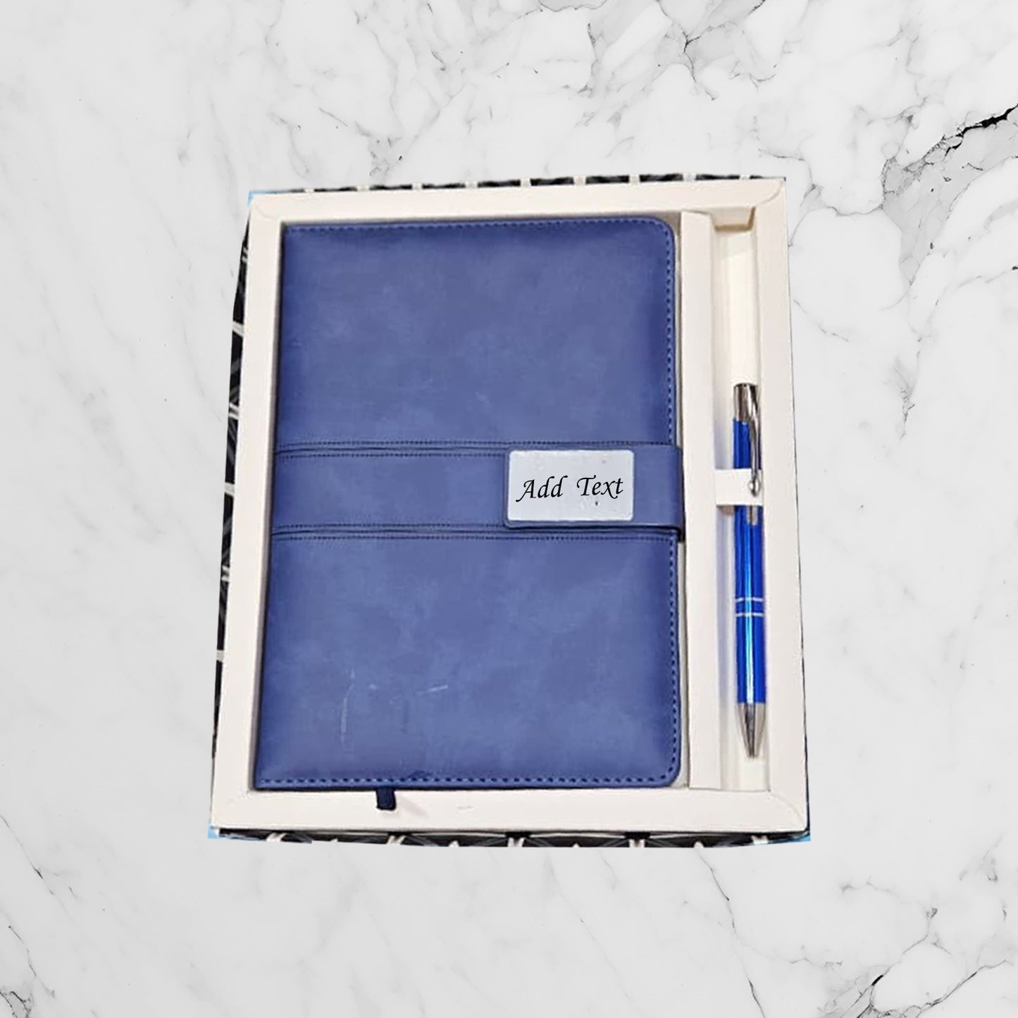 Personalized Diary & Pen set | Blue