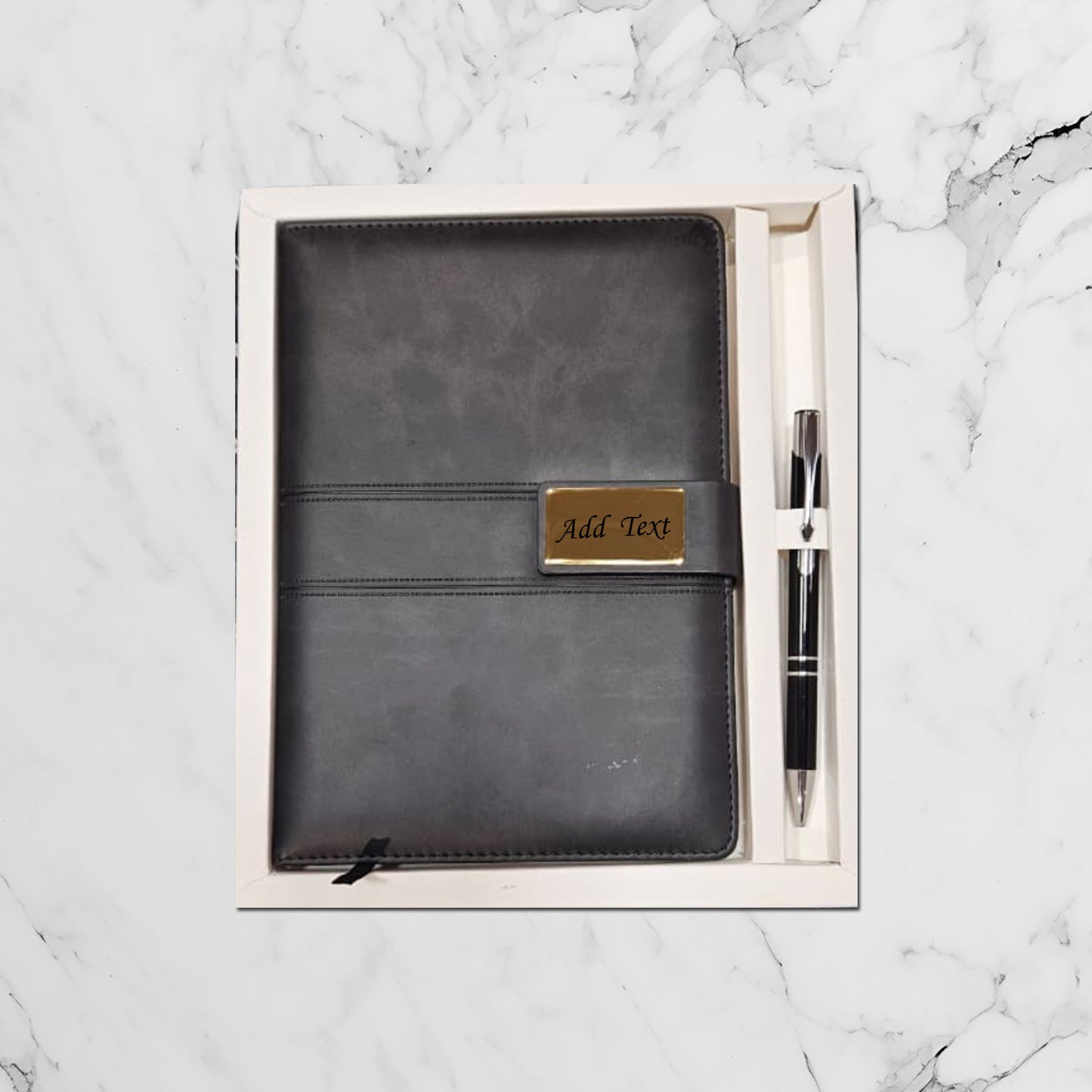 Personalized Diary & Pen set | Black