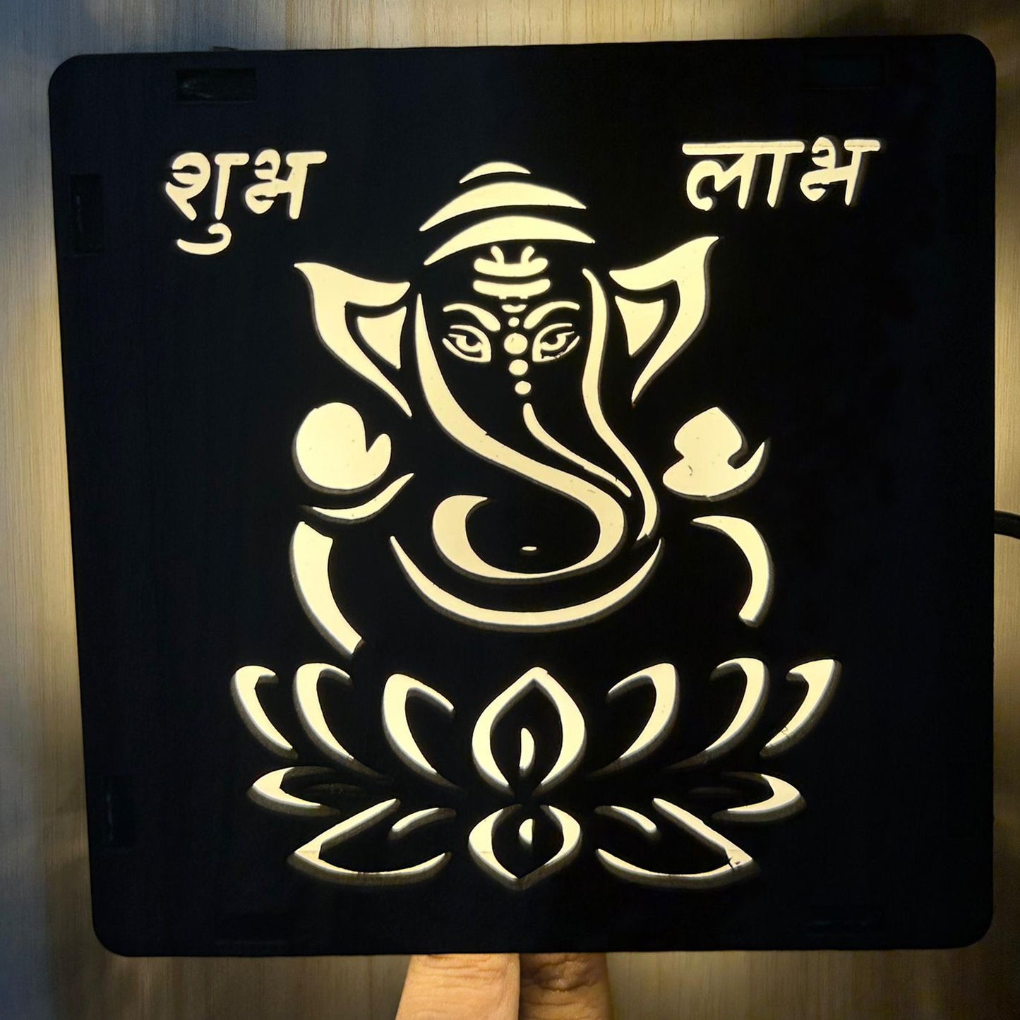 Shubh Labh LED Ganesh Ji Table Lamp