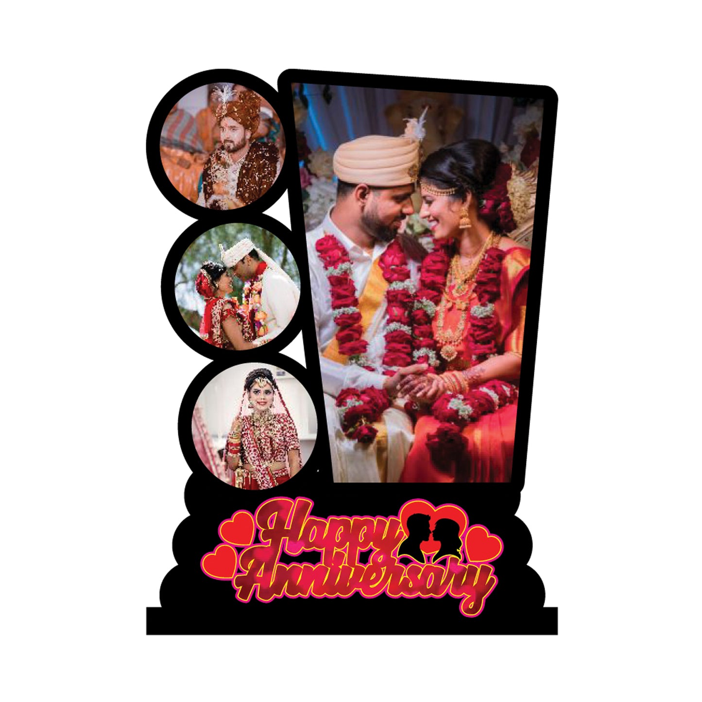 Happy Anniversary Wooden Table Frame