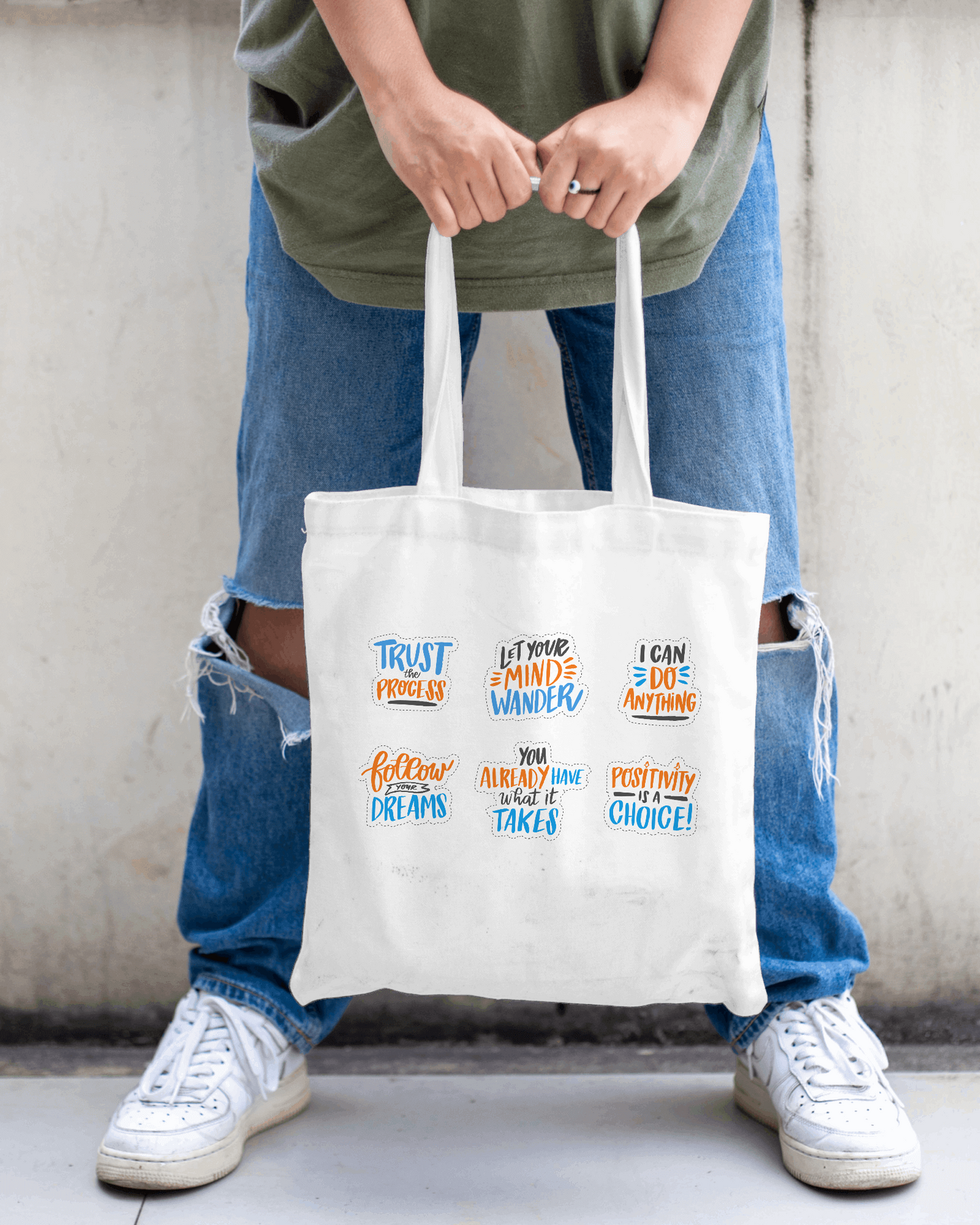 Quirky Shopping Tote Bag | Tote004