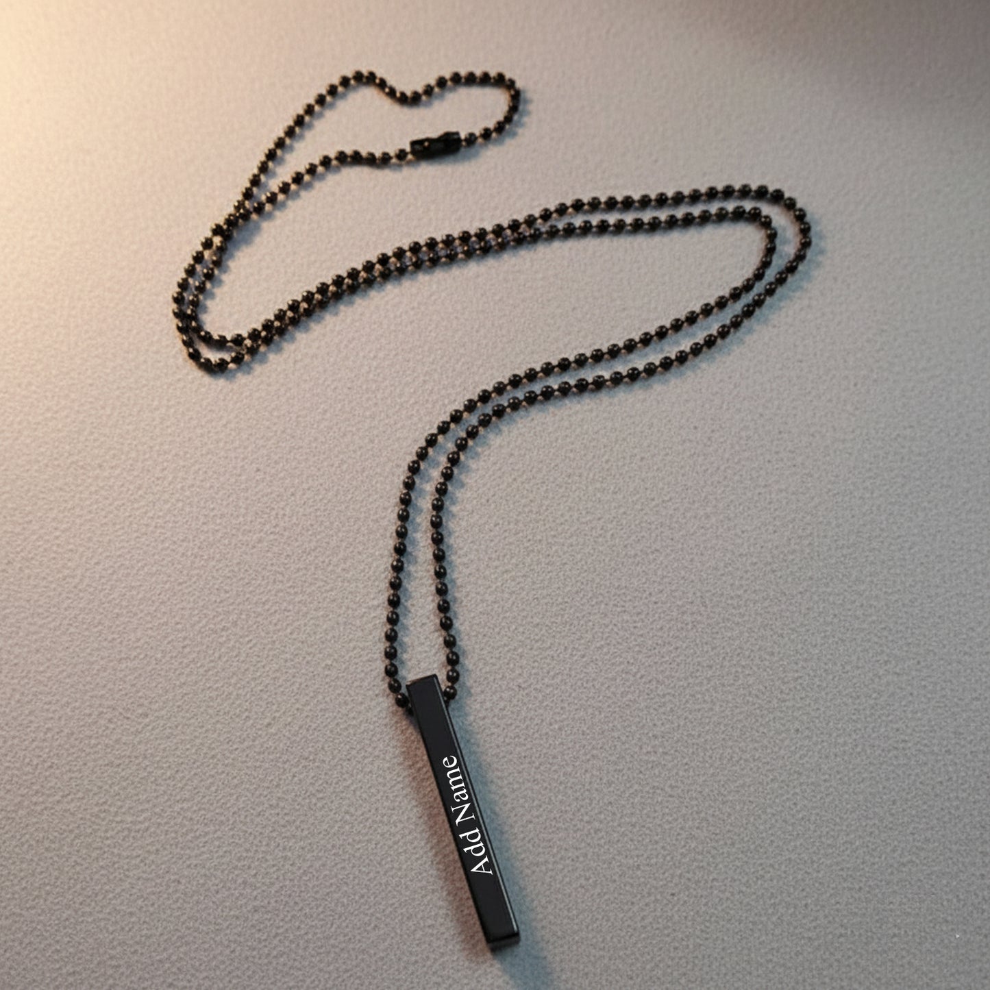 Customized Bar Pendant | BLACK