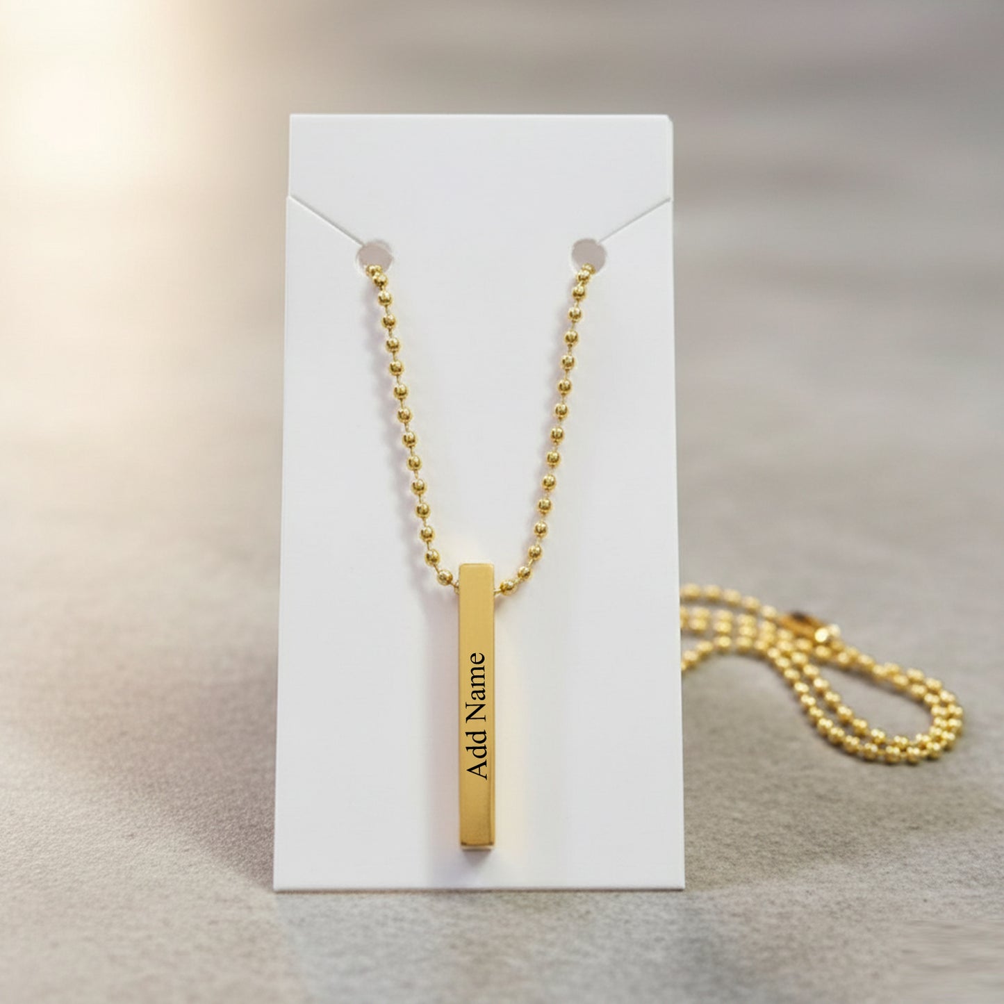 Customized Bar Pendant | GOLDEN