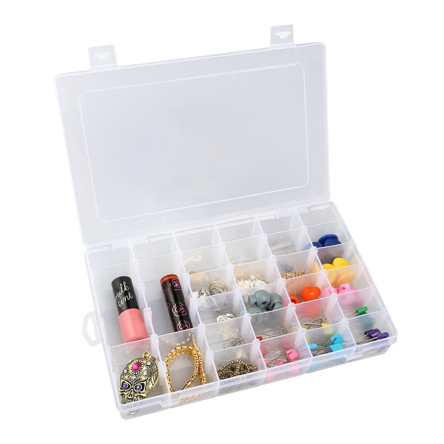Multipurpose Plastic Storage Box with Removable Dividers – QuirkyGifts