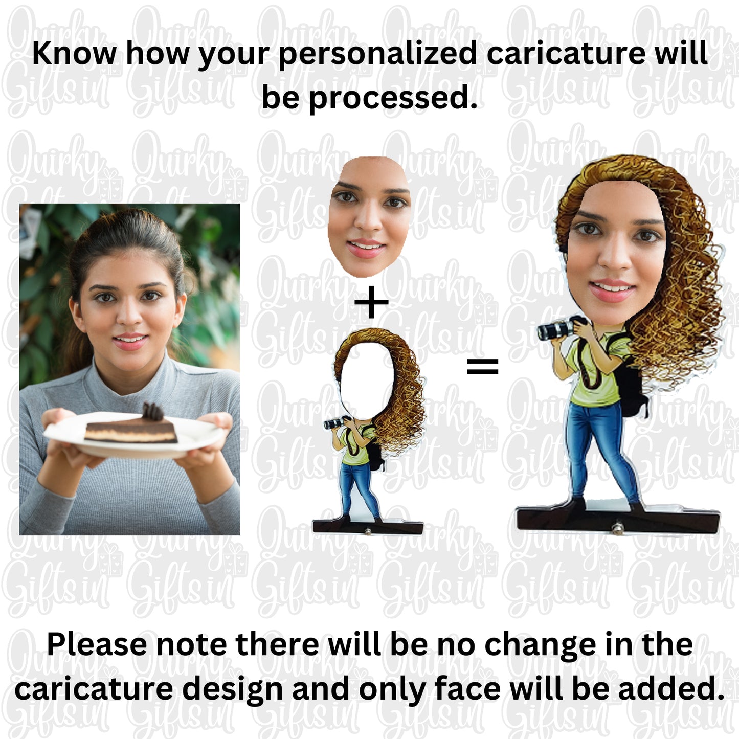 Lady Traveller Photographer Caricature | AC24