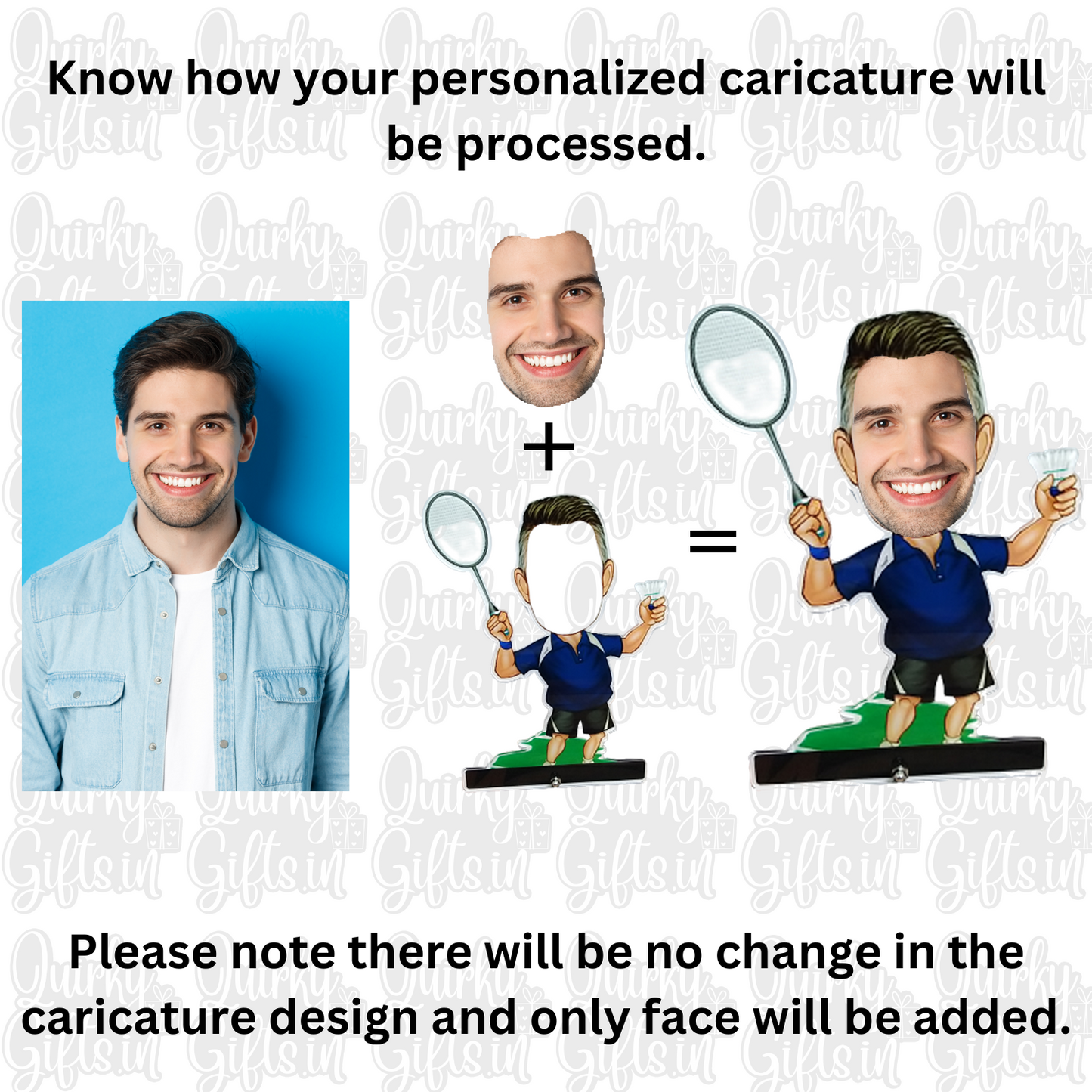 Badminton Player Caricature | AC05