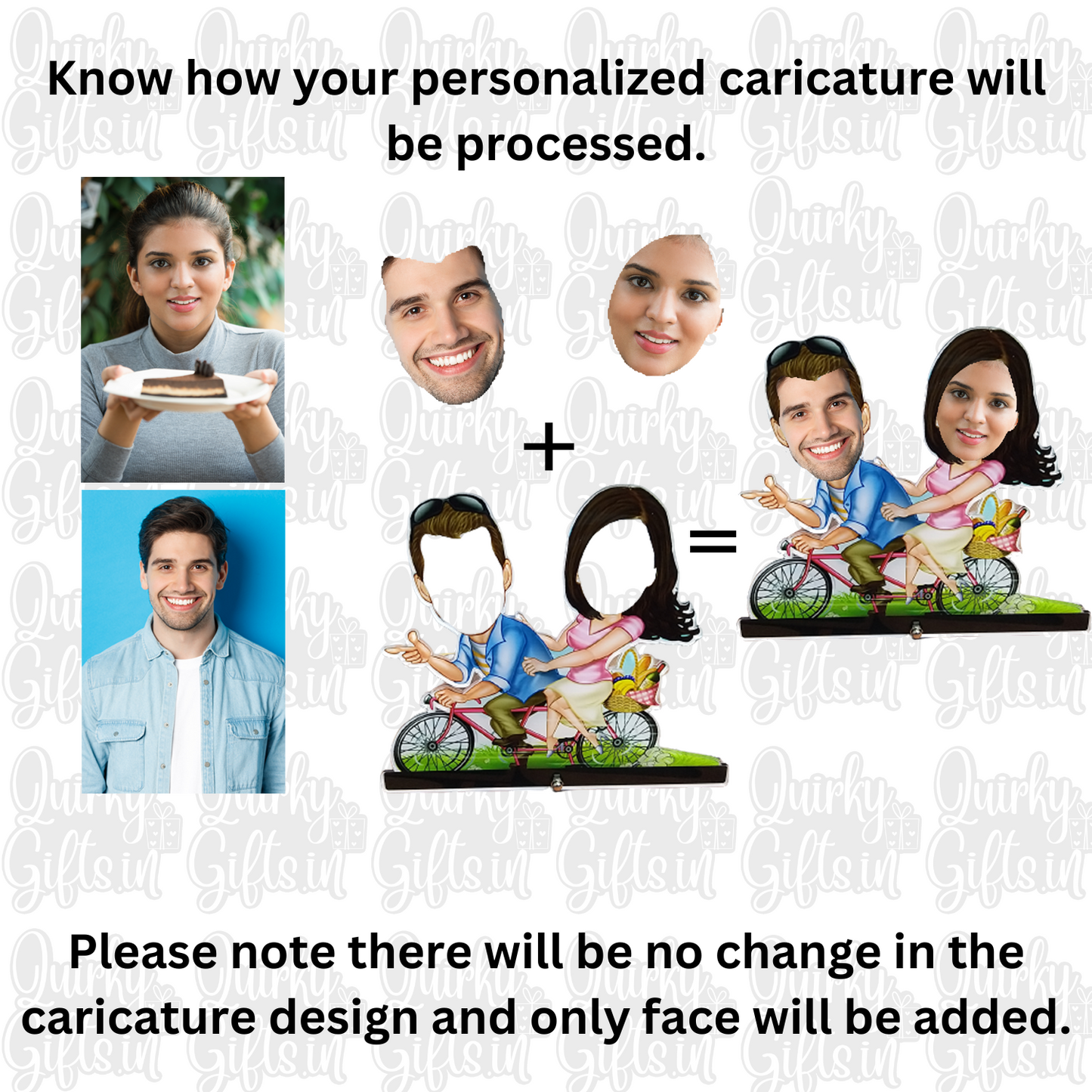 Bicycle Couple Caricature | AC07