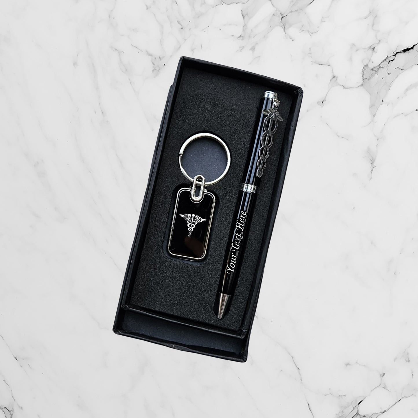 Customized Doctor Pen and Keychain Set