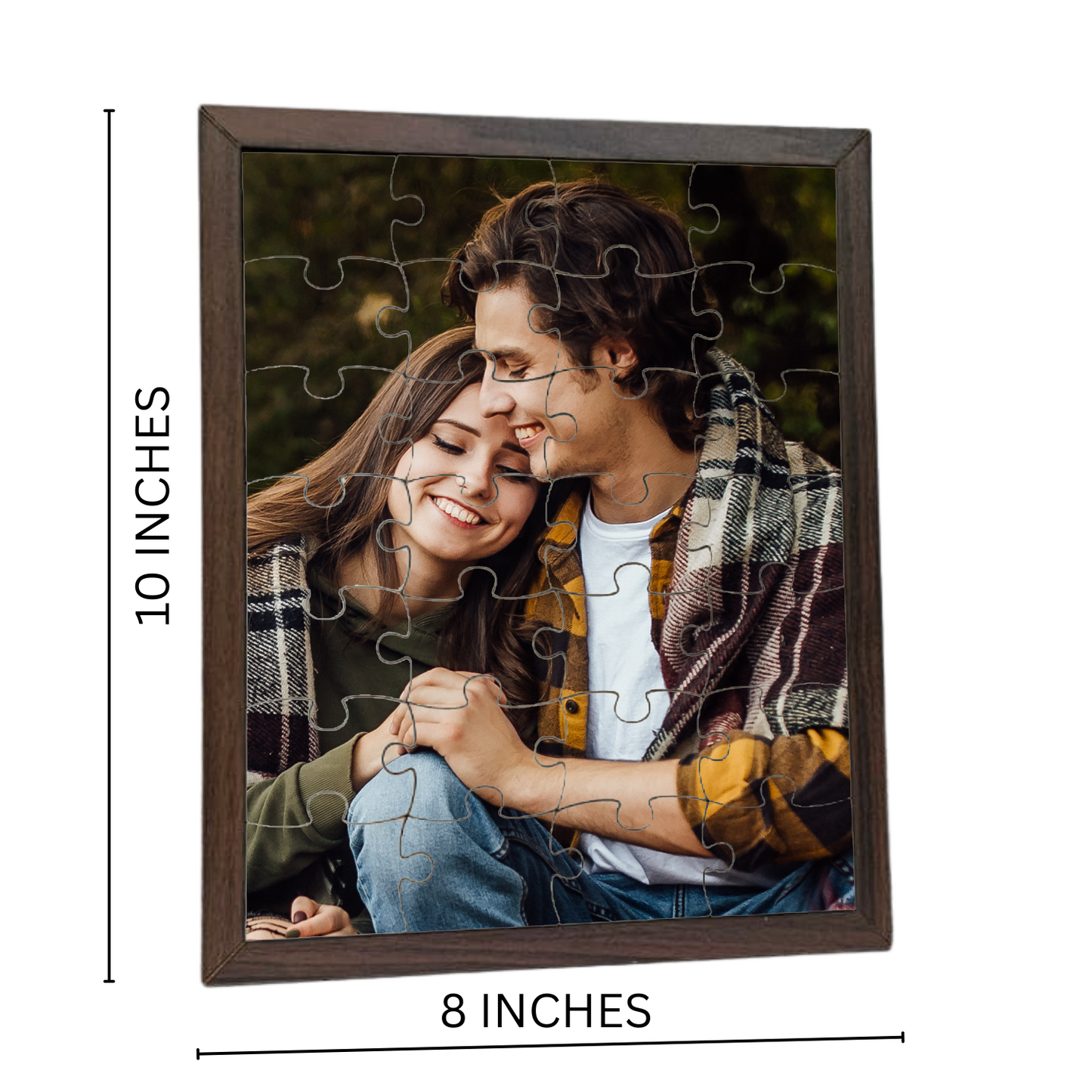 Personalized Rectangular Puzzle Frame