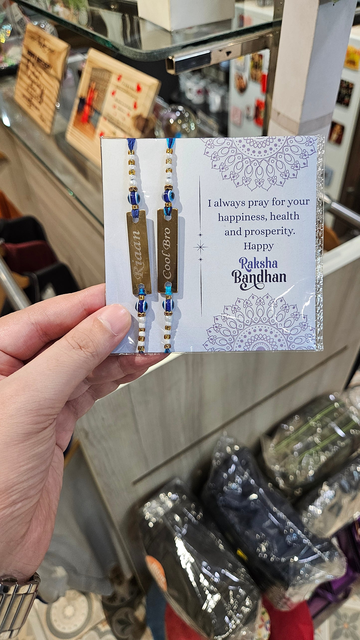 Personalized Evil Eye Rakhi (Pack of 2)