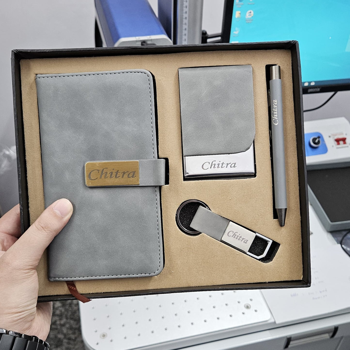 Set of 4 Gift set | Grey