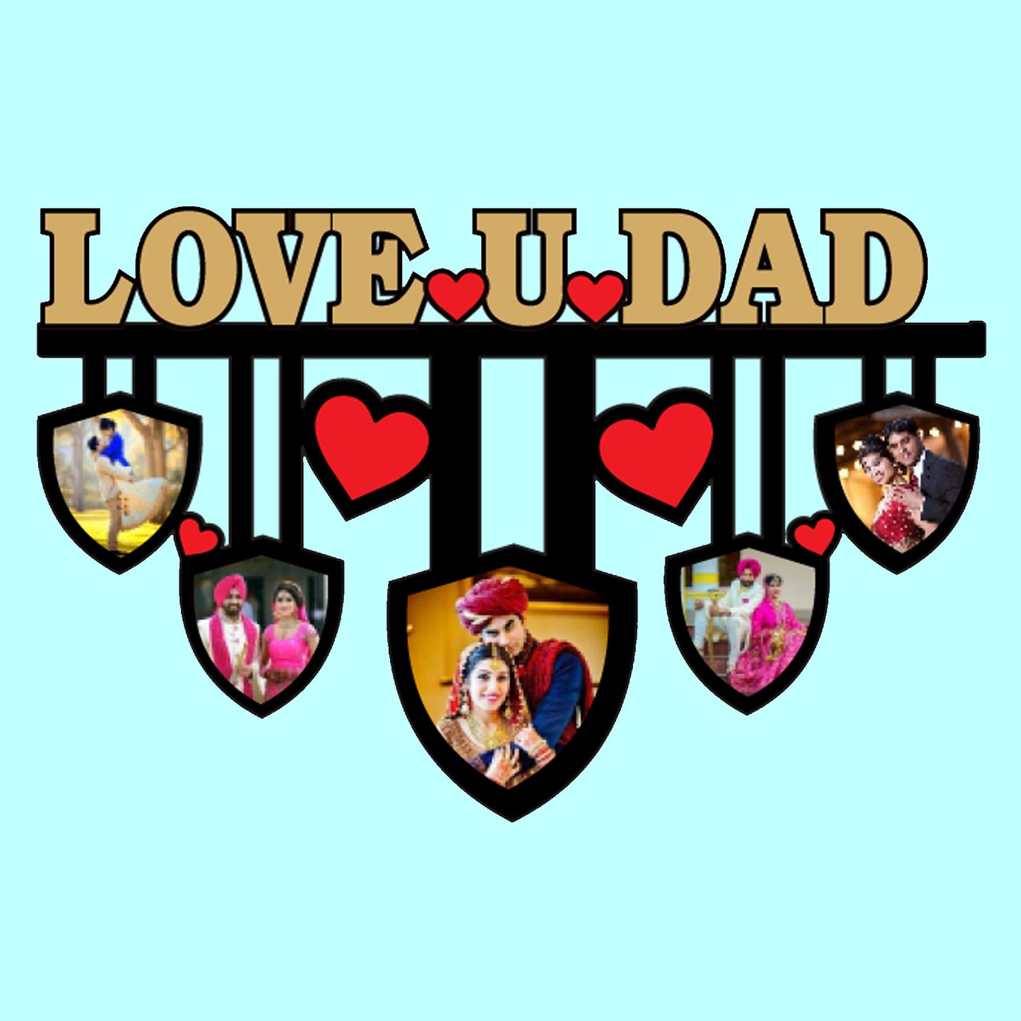 Love You DAD wall frame