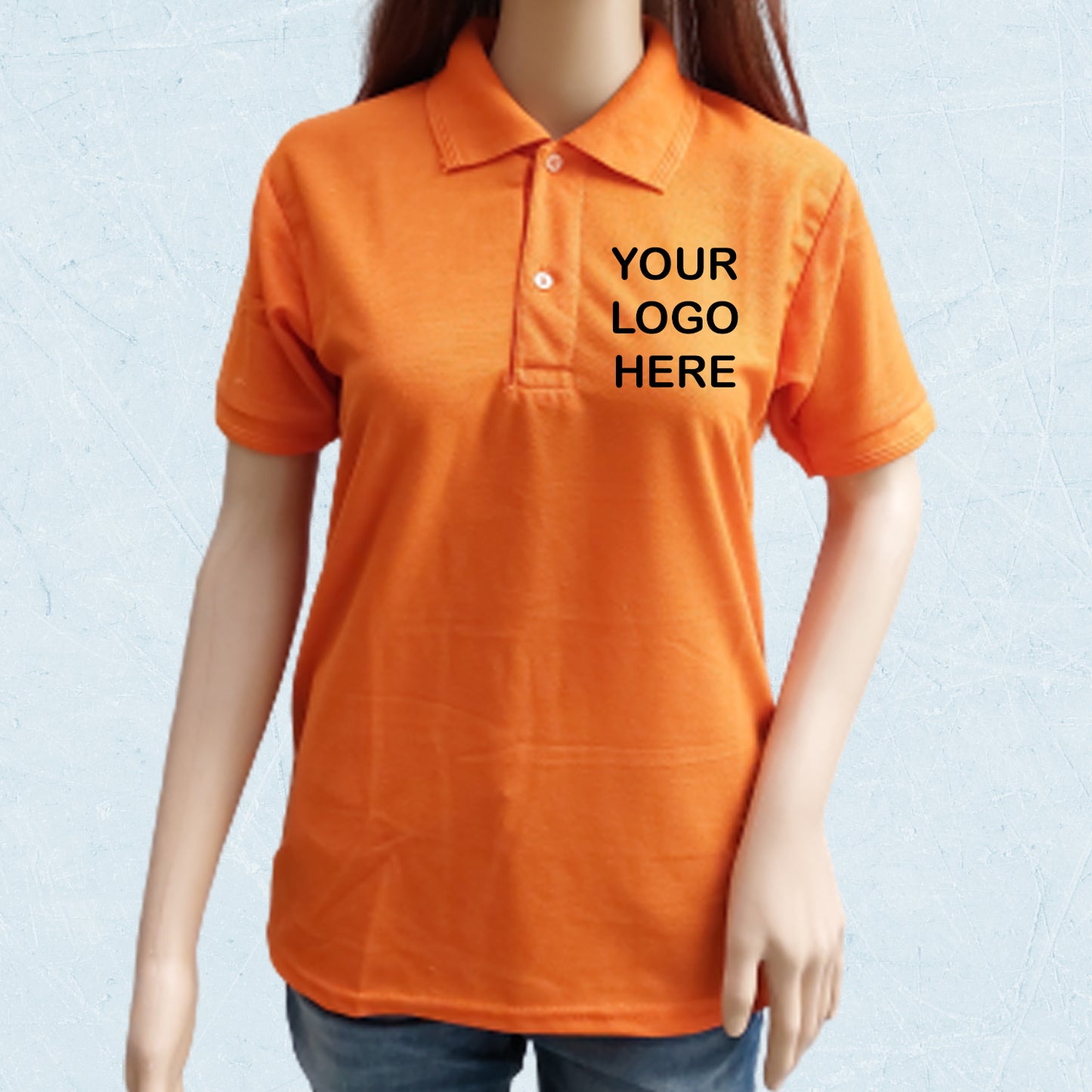 CUSTOMIZED POLO T-SHIRT | ORANGE