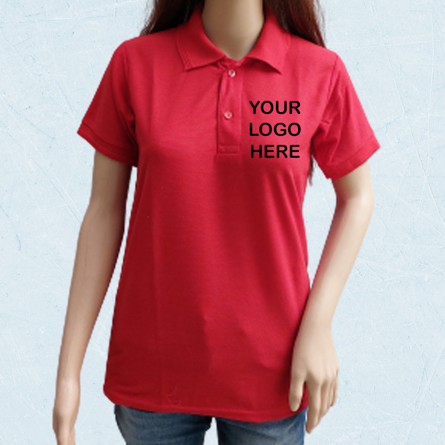 CUSTOMIZED POLO T-SHIRT | RED