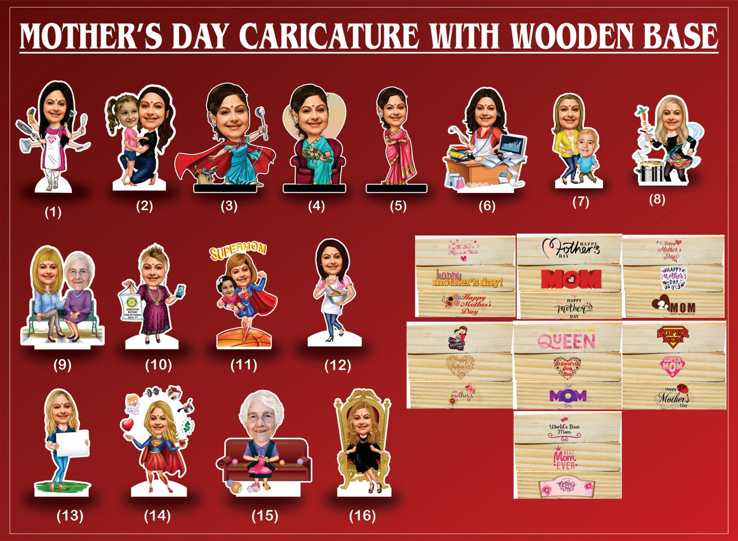 Personalized Caricature For Mother | M14