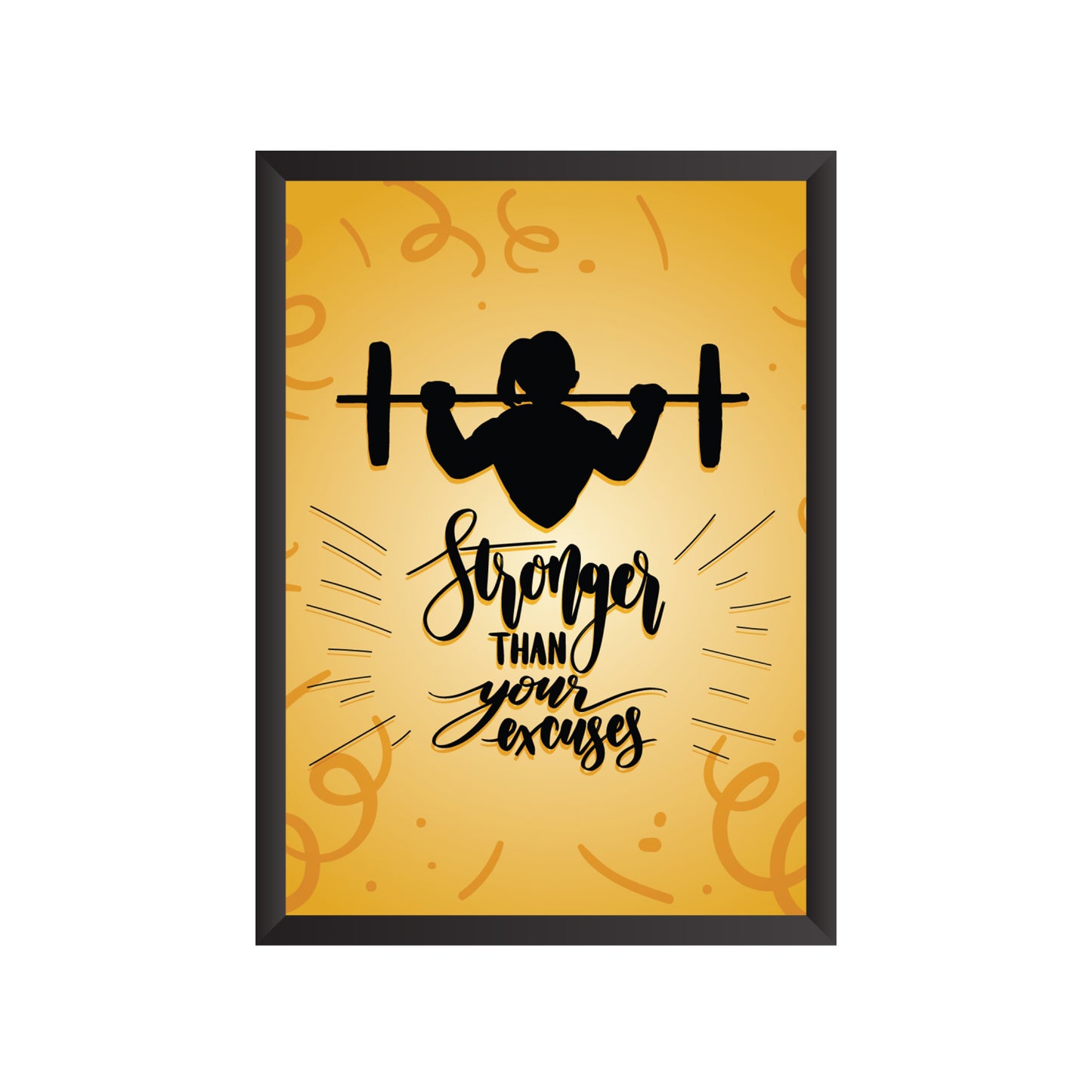 Stronger than your Excuses Wall Frame | PF023