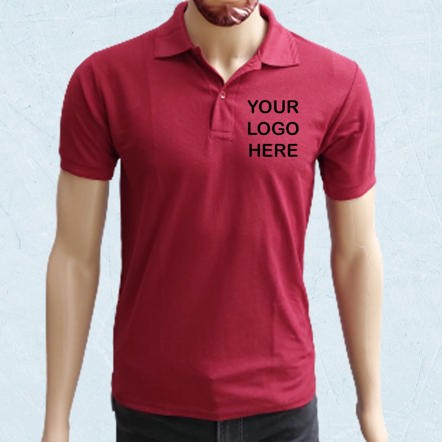 CUSTOMIZED POLO T-SHIRT | MAROON