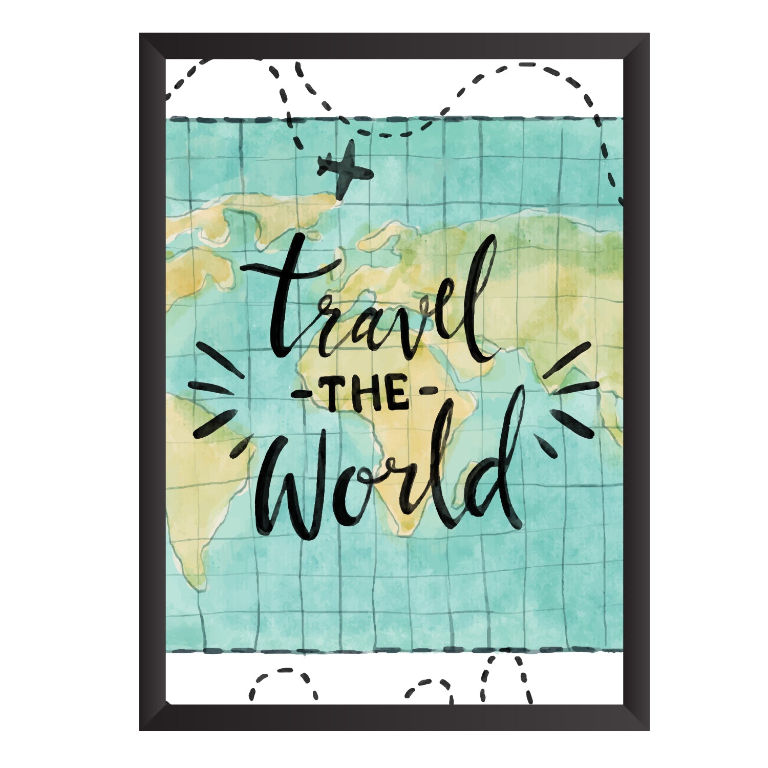 Travel the World Wall Frame PF058 QuirkyGifts Travel the World Wall Frame PF058 QuirkyGifts