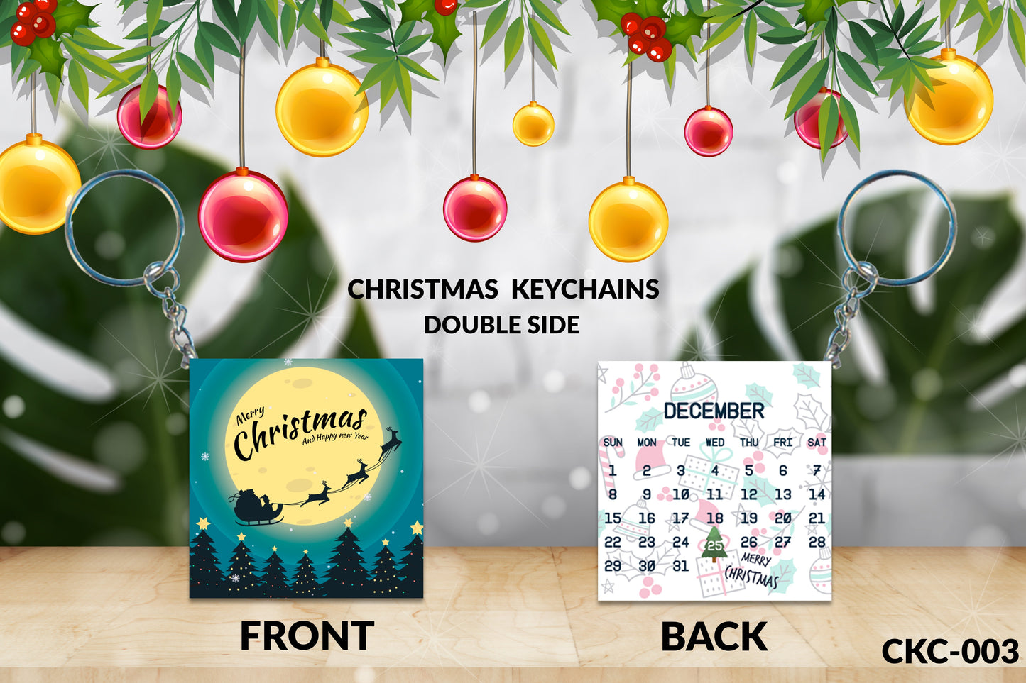 Christmas Calendar Keychain | CKC003
