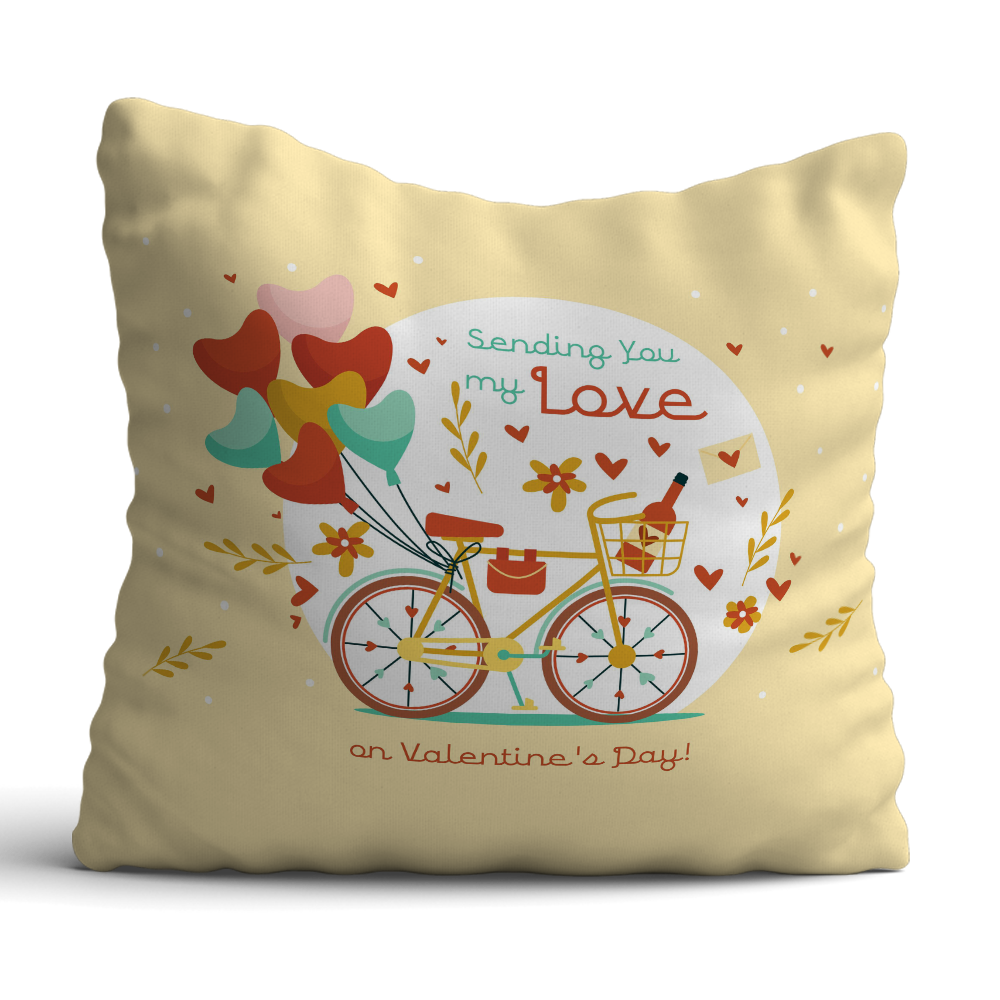 Sending you Love 12x12 Cushion with filler