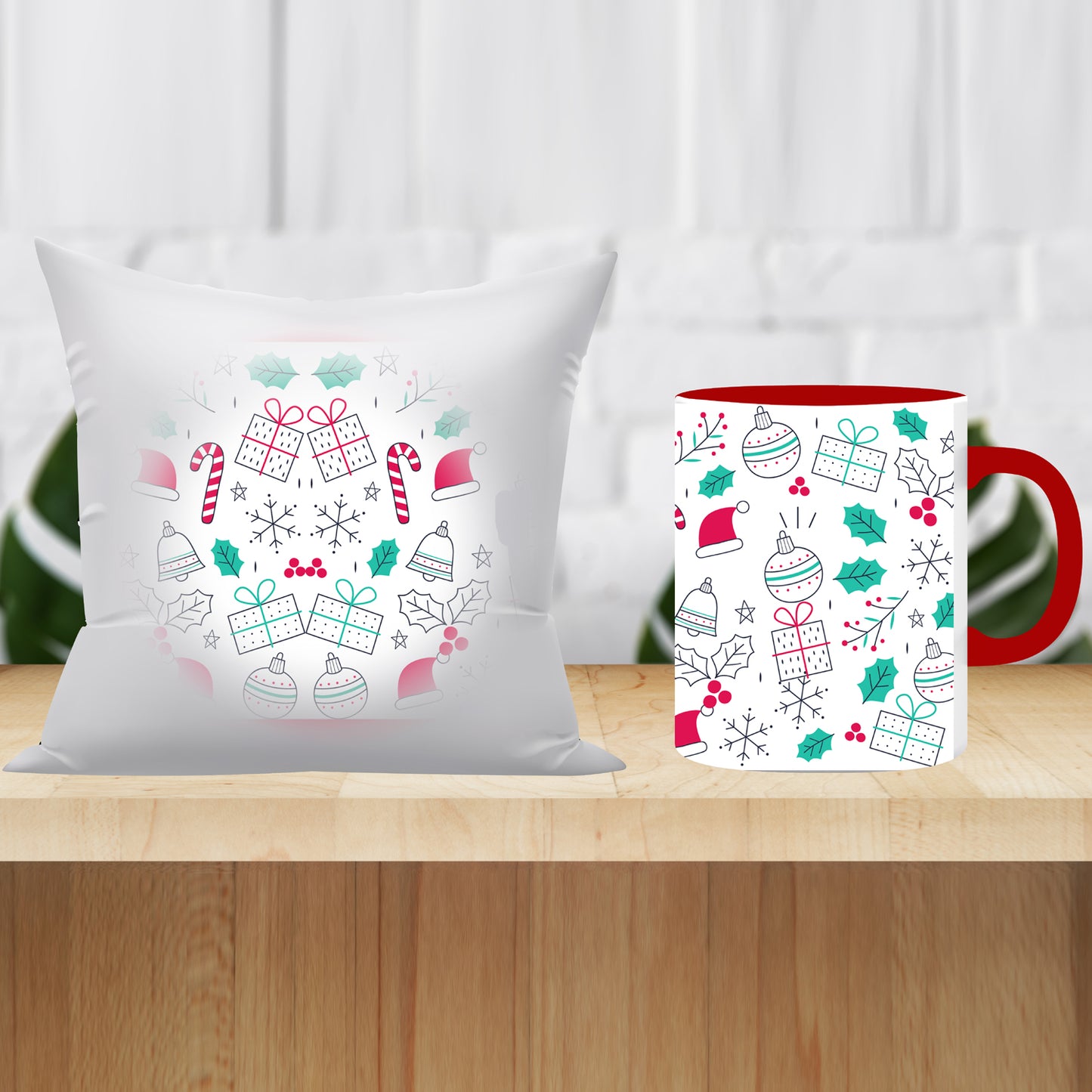 Christmas Mug & Cushion combo