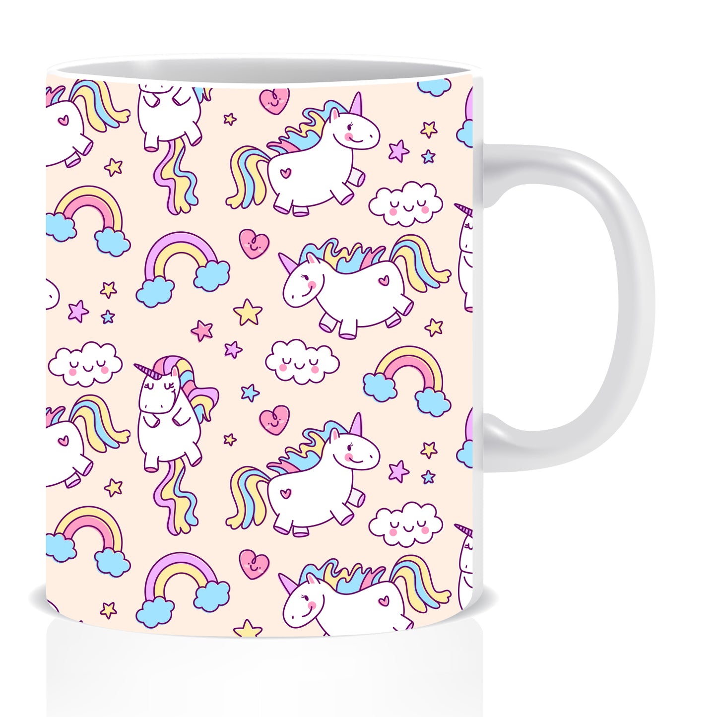 Cute Pattern Ceramic Coffee Mug -ED1388