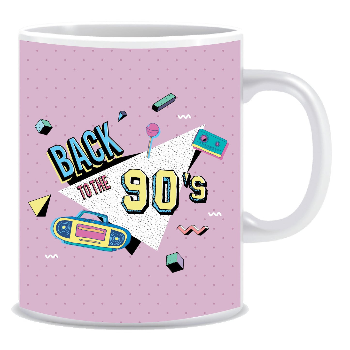 Back to the 90's Ceramic Coffee Mug -ED930