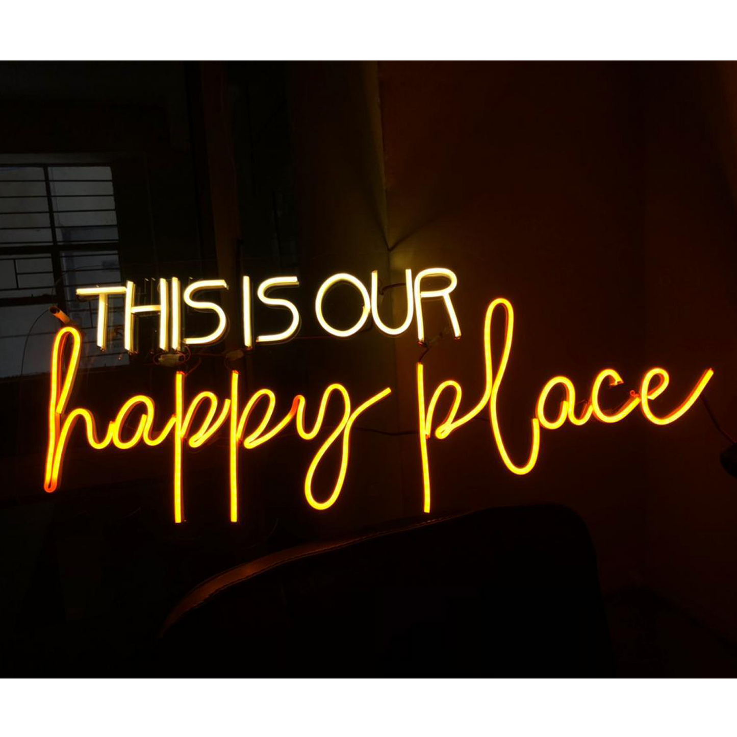 This is Our Happy Place Neon Sign