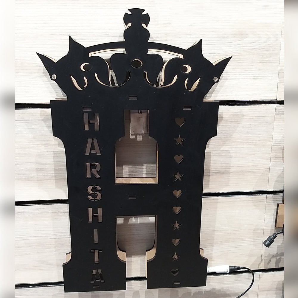 LED wooden name Initial Lamp | 18 inches