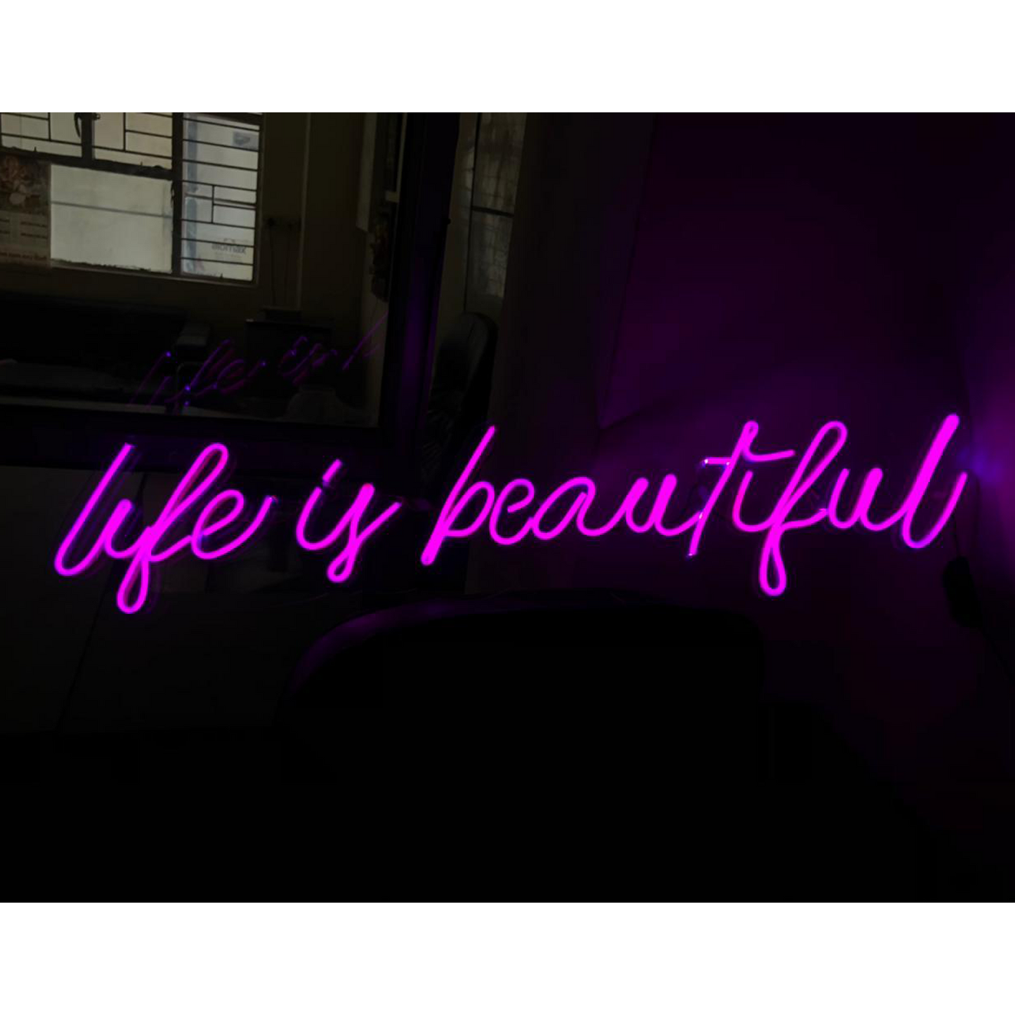 Life is Beautiful Neon Sign