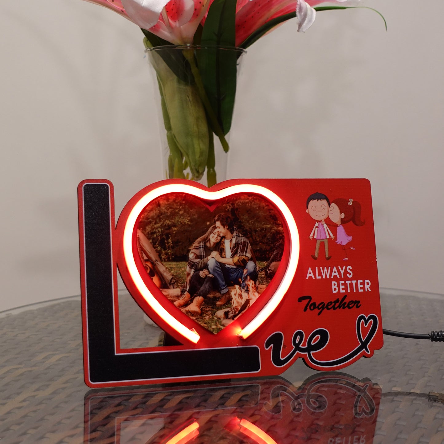 Love Neon Table Frame
