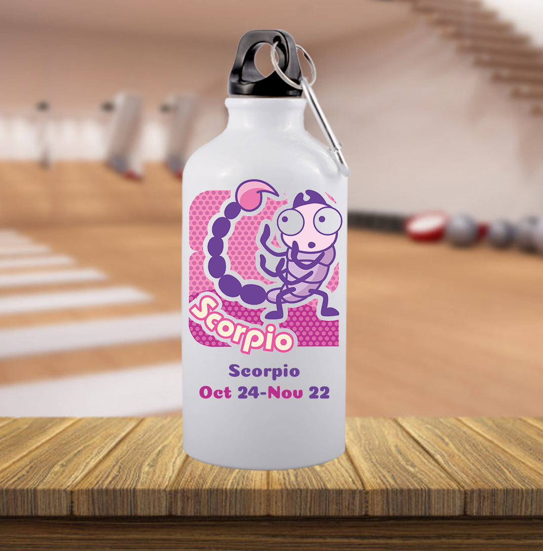 Scorpio zodiac sign sipper bottle