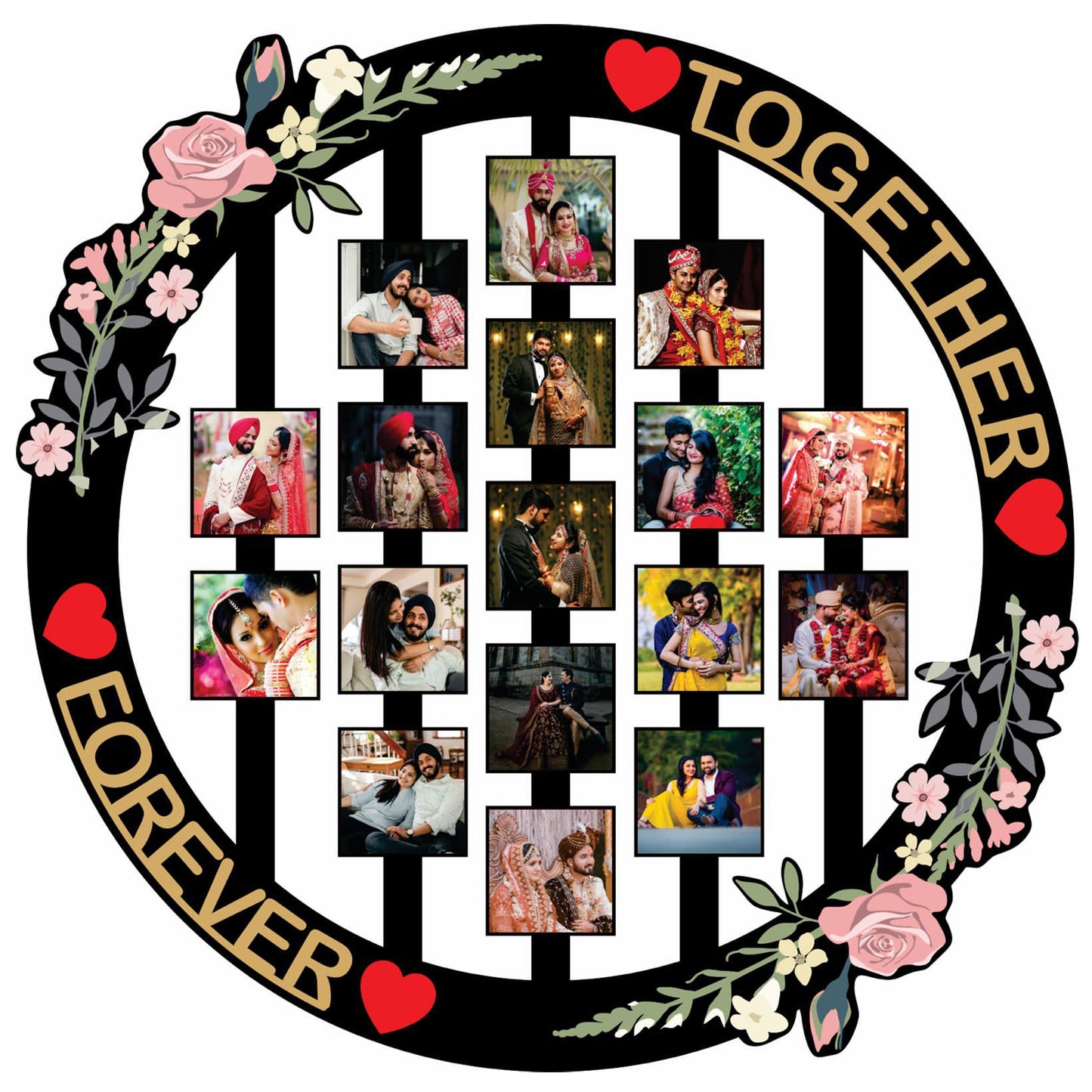 Personalized Floral Ring | Together Forever