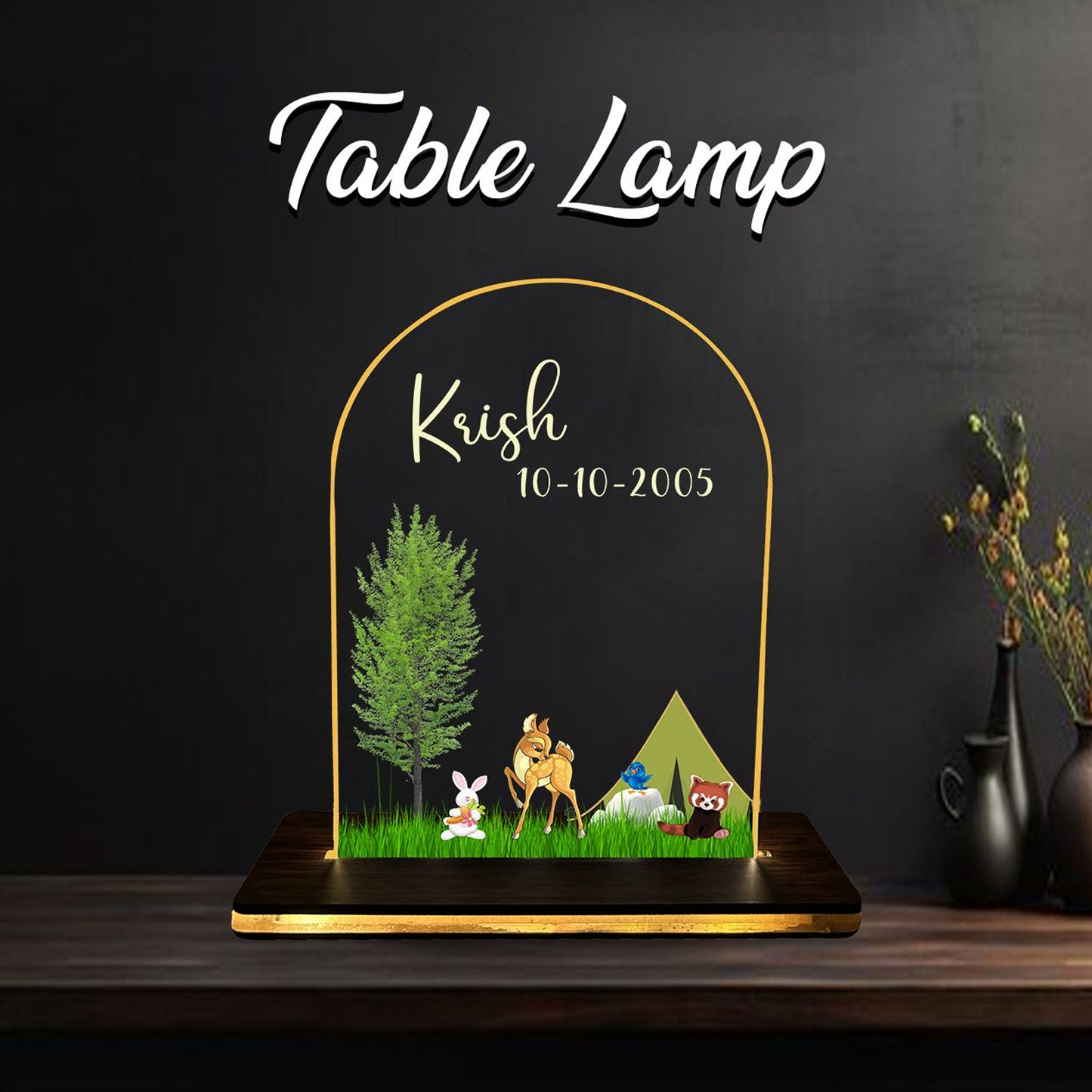 Landscape LED Acrylic Table Frame