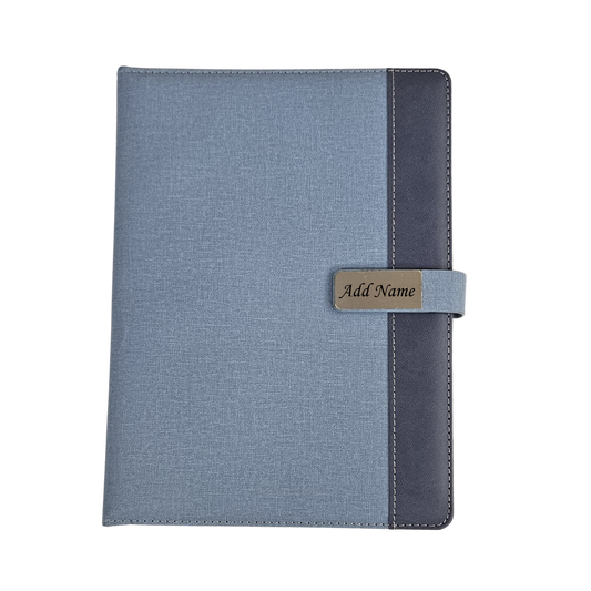 Personalized Name B5 size Notebook | Blue
