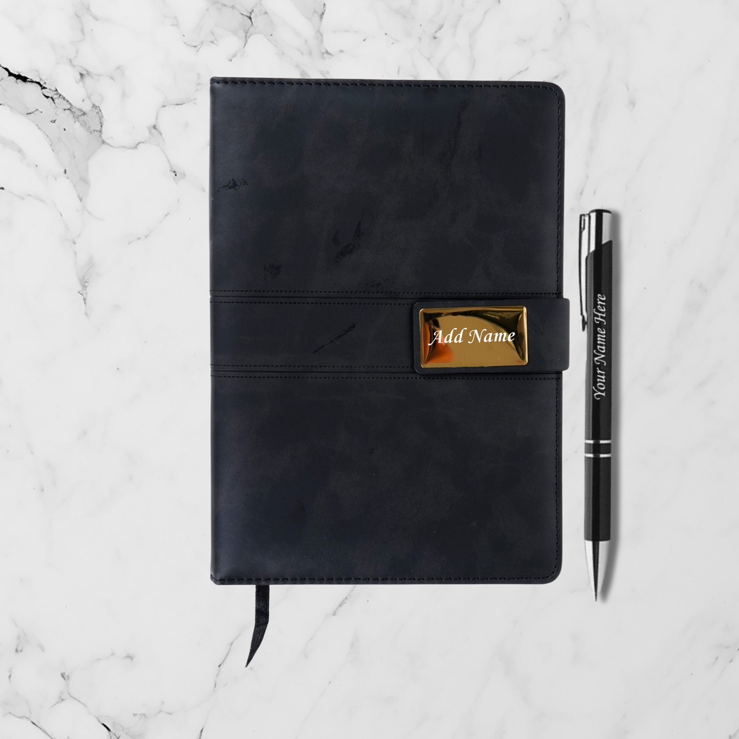 Personalized Diary & Pen set | Black