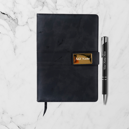 Personalized Diary & Pen set | Black