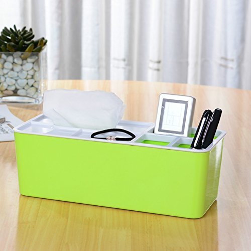 Desktop Decorative Storage Box Compartments for Tissue Box Holder Pen Business Card Remote Control