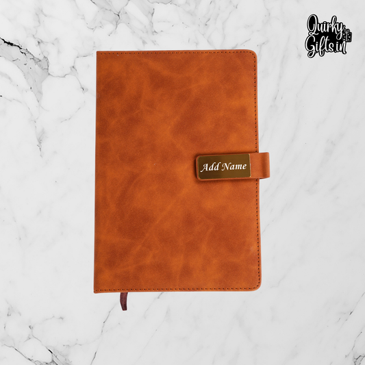 Personalized A5 Notebook | Tan