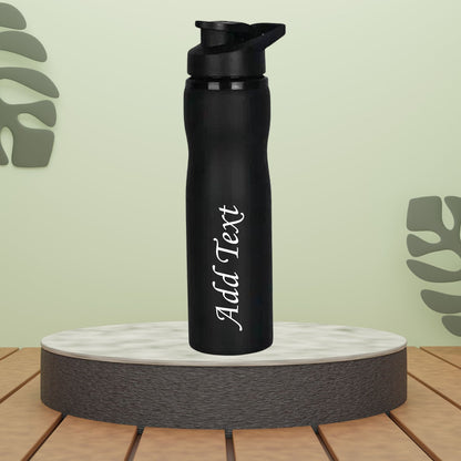 Personalized Black Steel Bottle